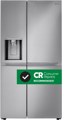 LRSDS2706S LG 26.8 cu ft Side by Side Door in Door Refrigerator - 36 W Fingerprint Resistant Stainless Steel