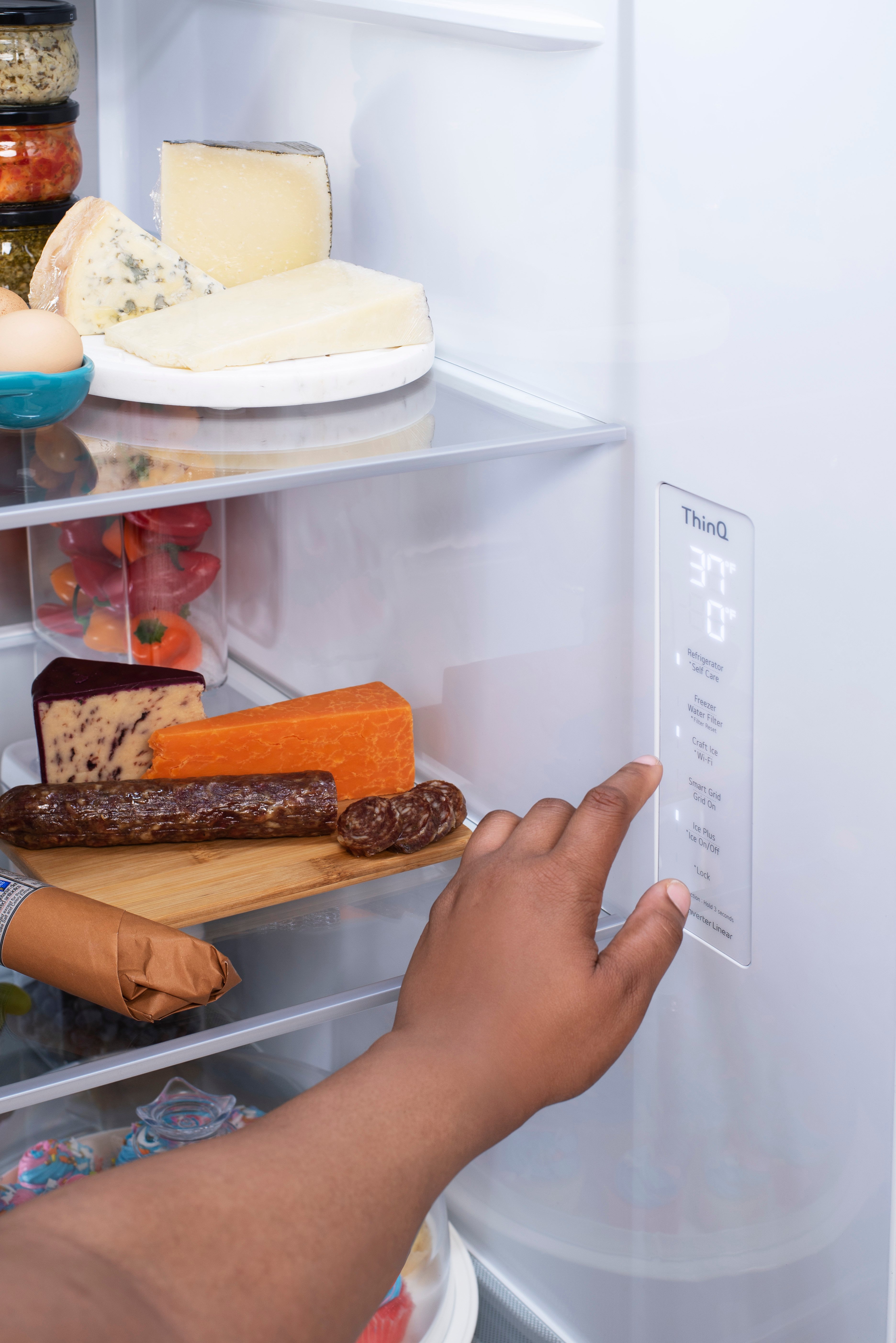 LRSDS2706S LG 26.8 cu ft Side by Side Door in Door Refrigerator - 36 W Fingerprint Resistant Stainless Steel-5