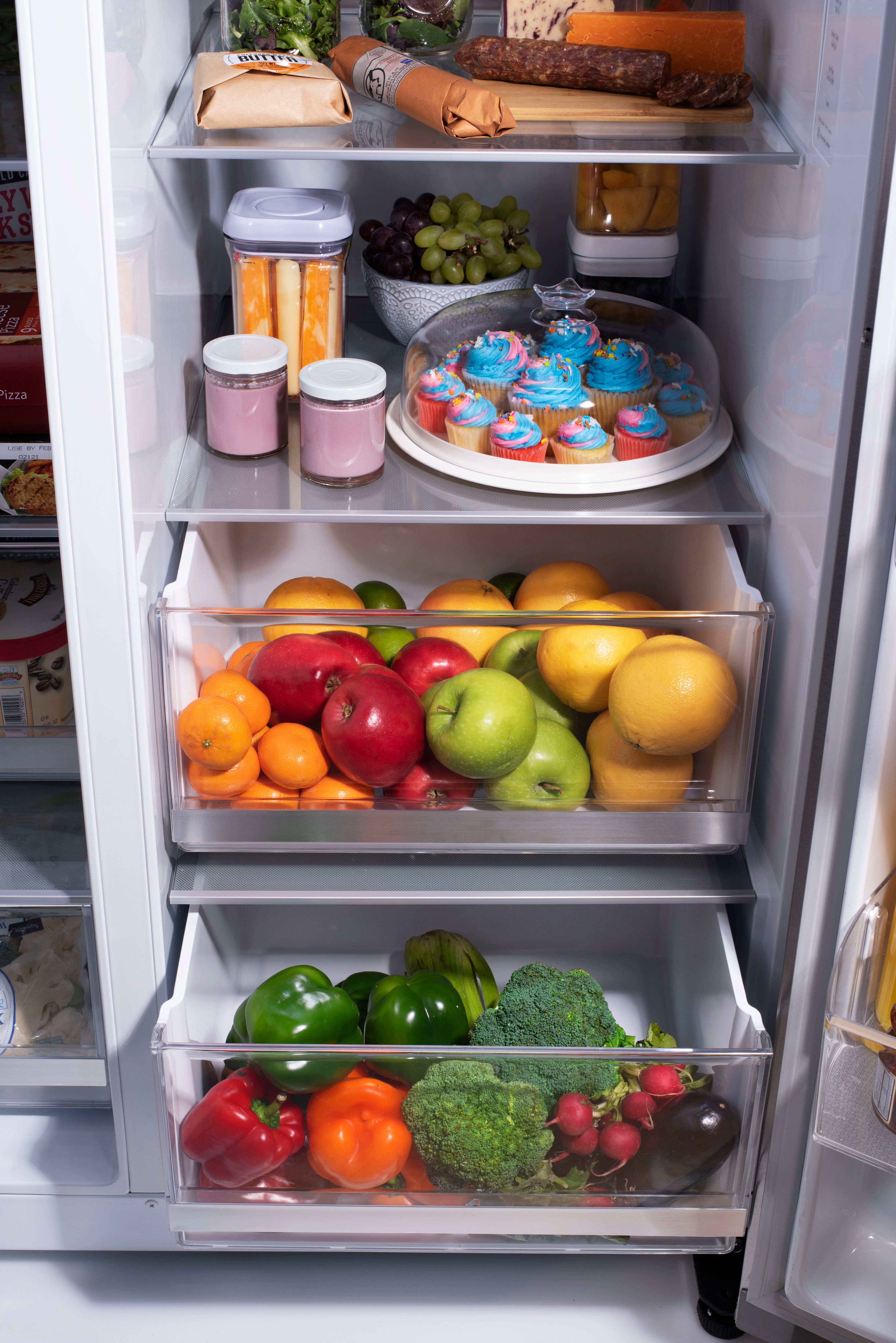 LRSDS2706S LG 26.8 cu ft Side by Side Door in Door Refrigerator - 36 W Fingerprint Resistant Stainless Steel-7