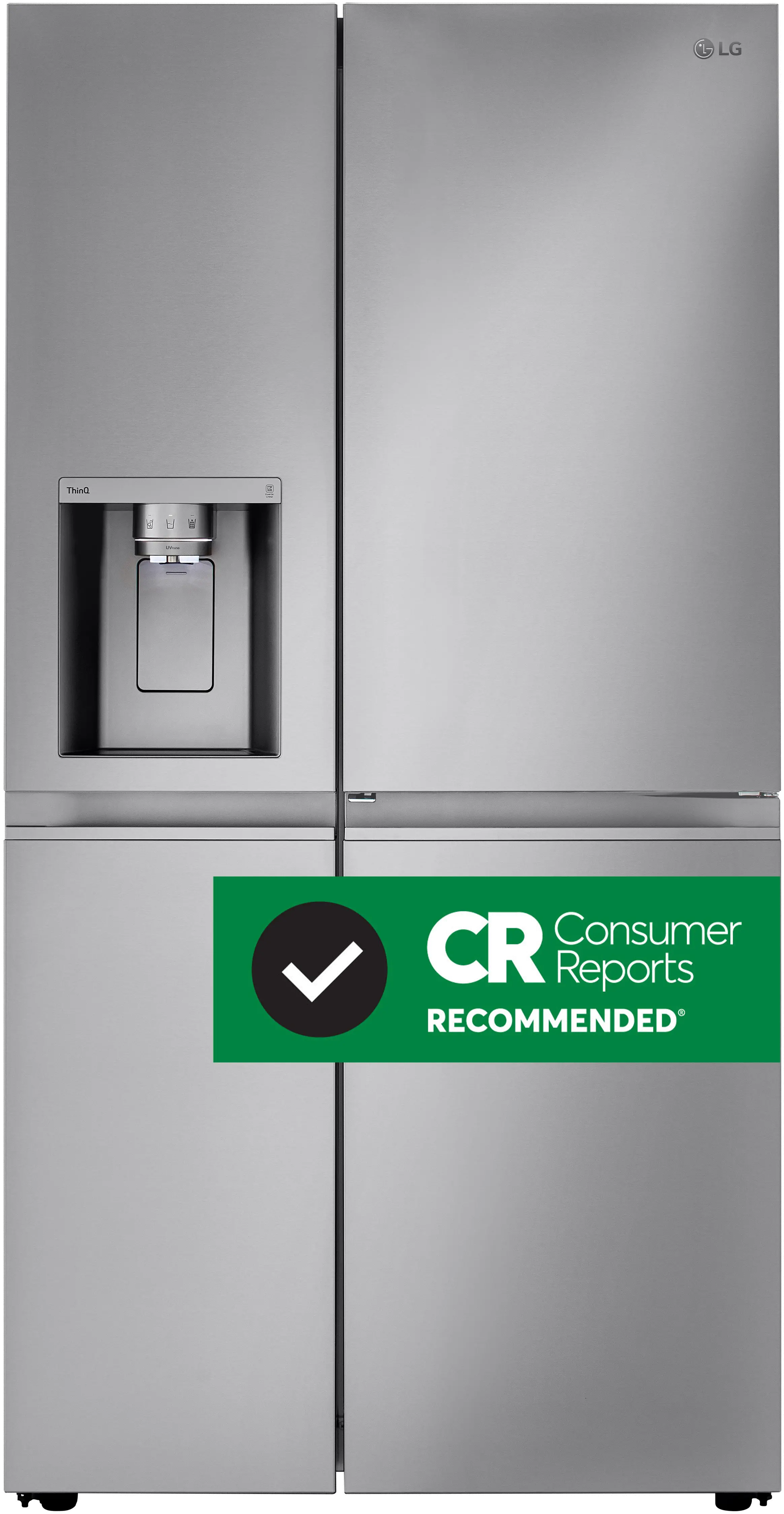 LRSDS2706S LG 26.8 cu ft Side by Side Refrigerator - Stainless Steel-1