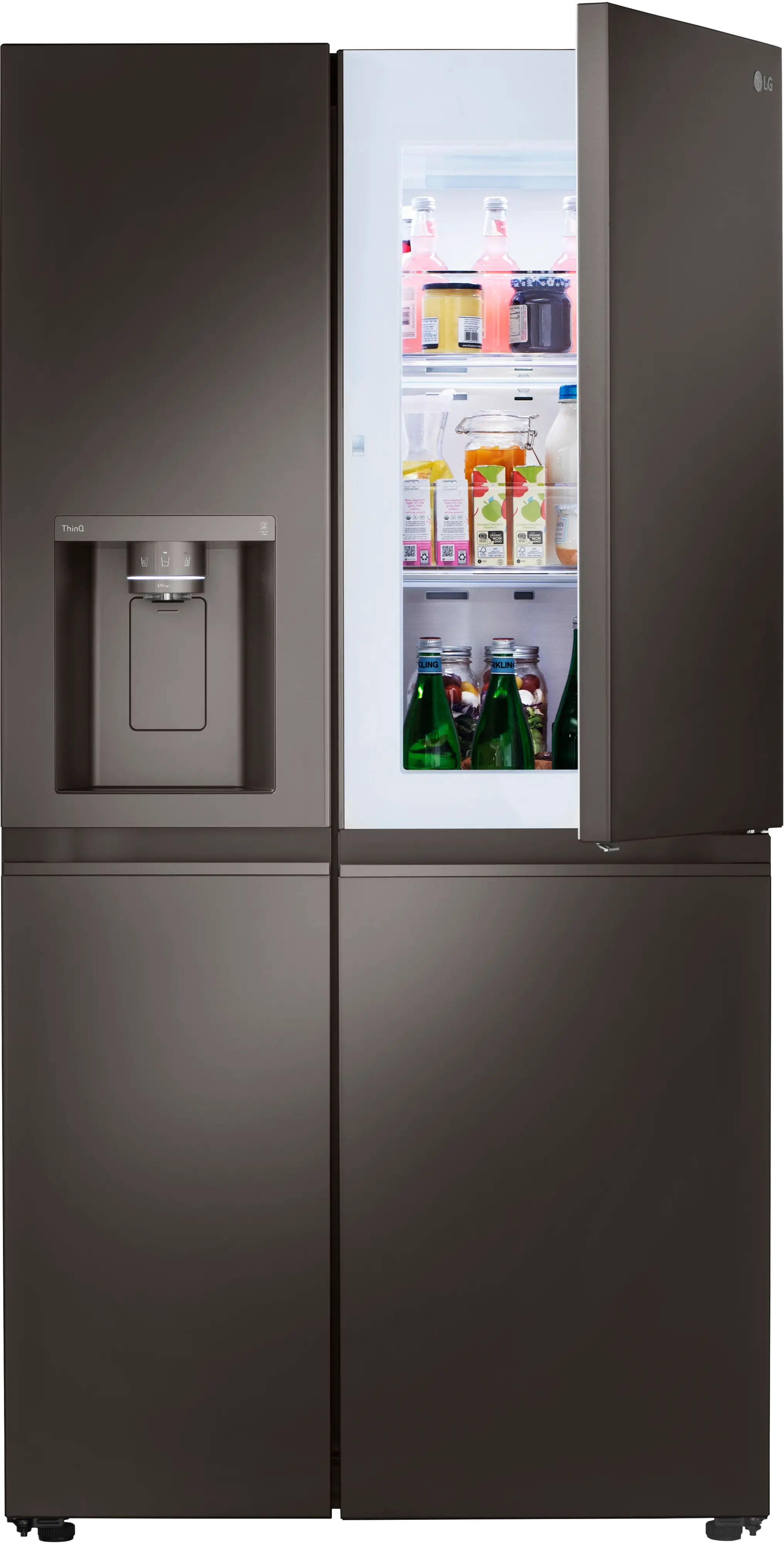LRSDS2706D LG 26.8 cu ft Side by Side Refrigerator - Black Stainless Steel-2