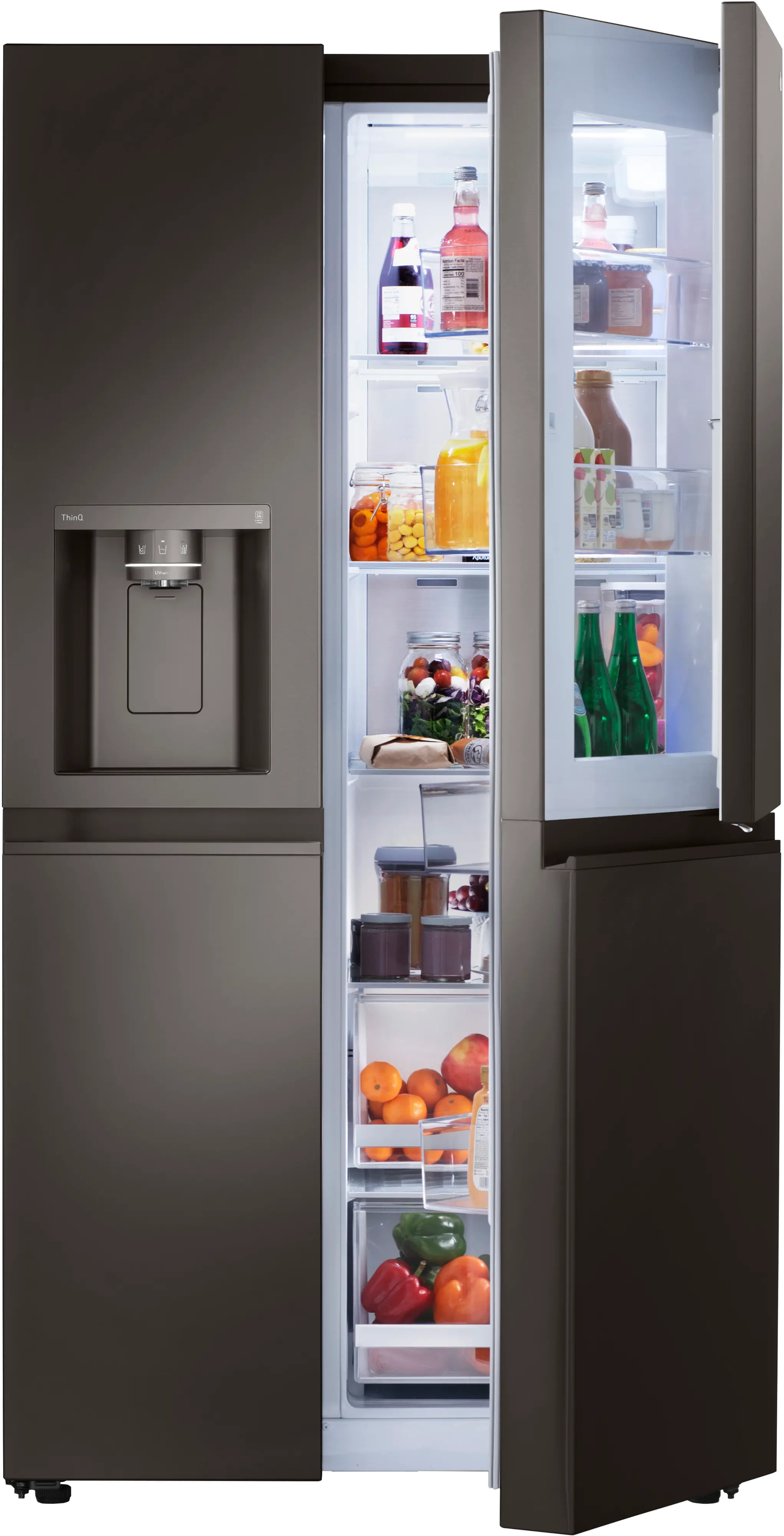 LRSDS2706D LG 26.8 cu ft Side by Side Refrigerator - Black Stainless Steel-3