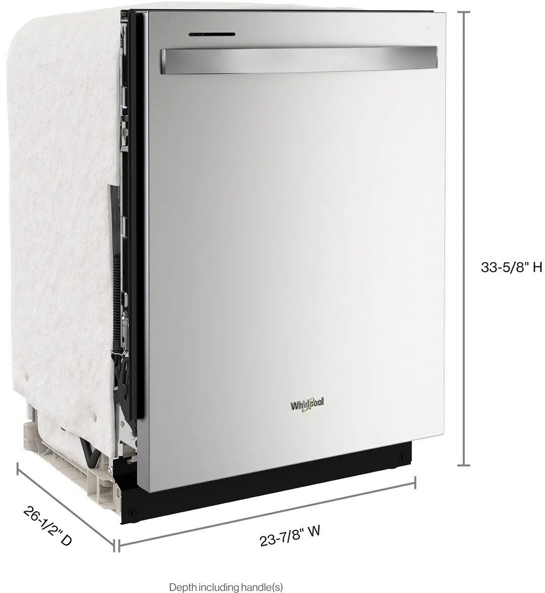 WDT970SAKZ Whirlpool Top Control Dishwasher - Stainless Steel-12