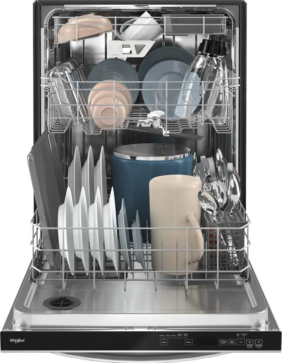 WDT970SAKZ Whirlpool Top Control Dishwasher - Stainless Steel-3