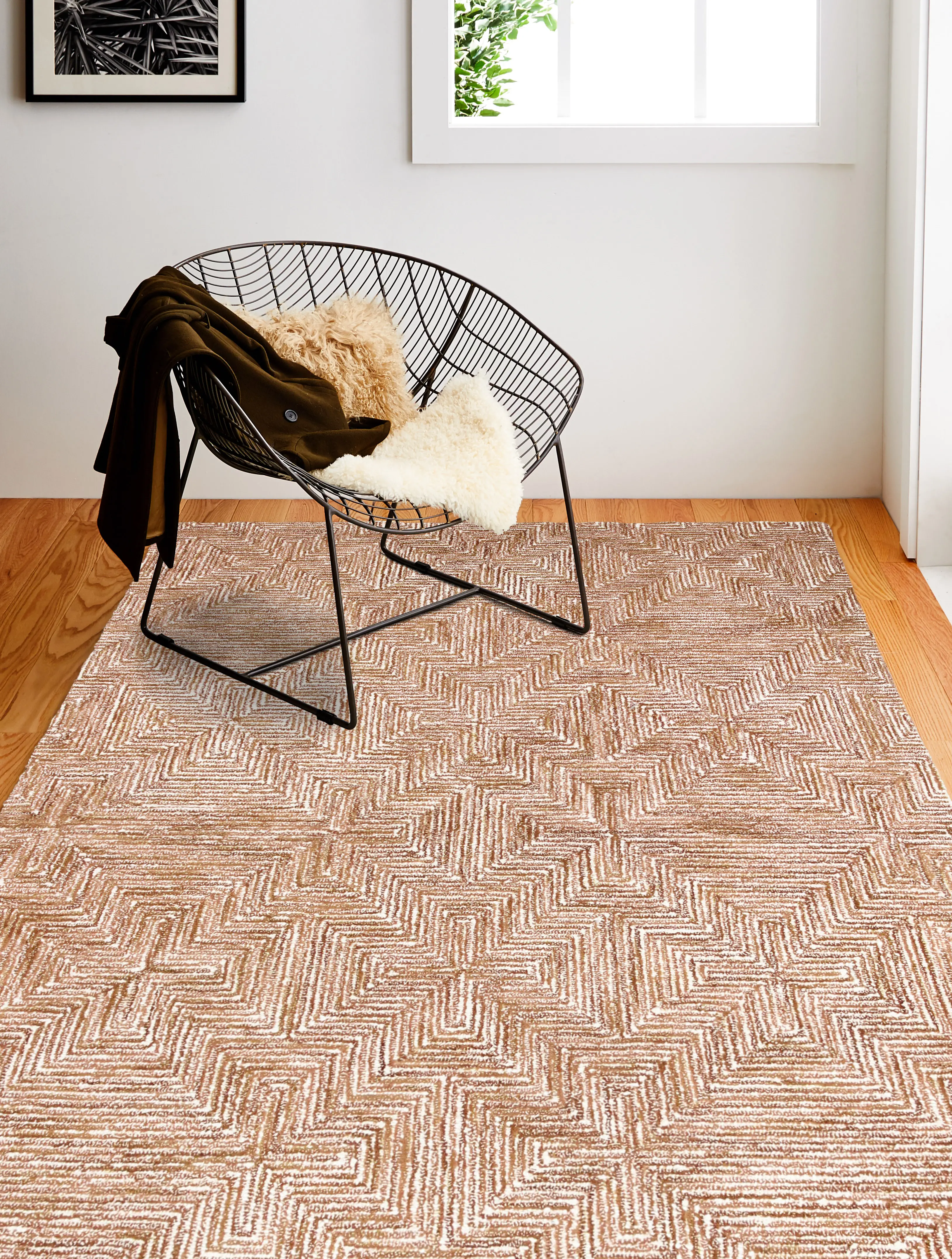 Venezia 8 x 10 Enoch Spice Orange Area Rug-3
