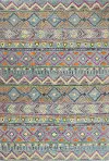 Valencia Naim Abstract Teal 8-Foot Runner Rug