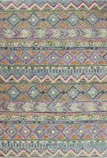 R131-TE-4X6-AL117 Valencia 4 x 6 Abstract Teal Area Rug