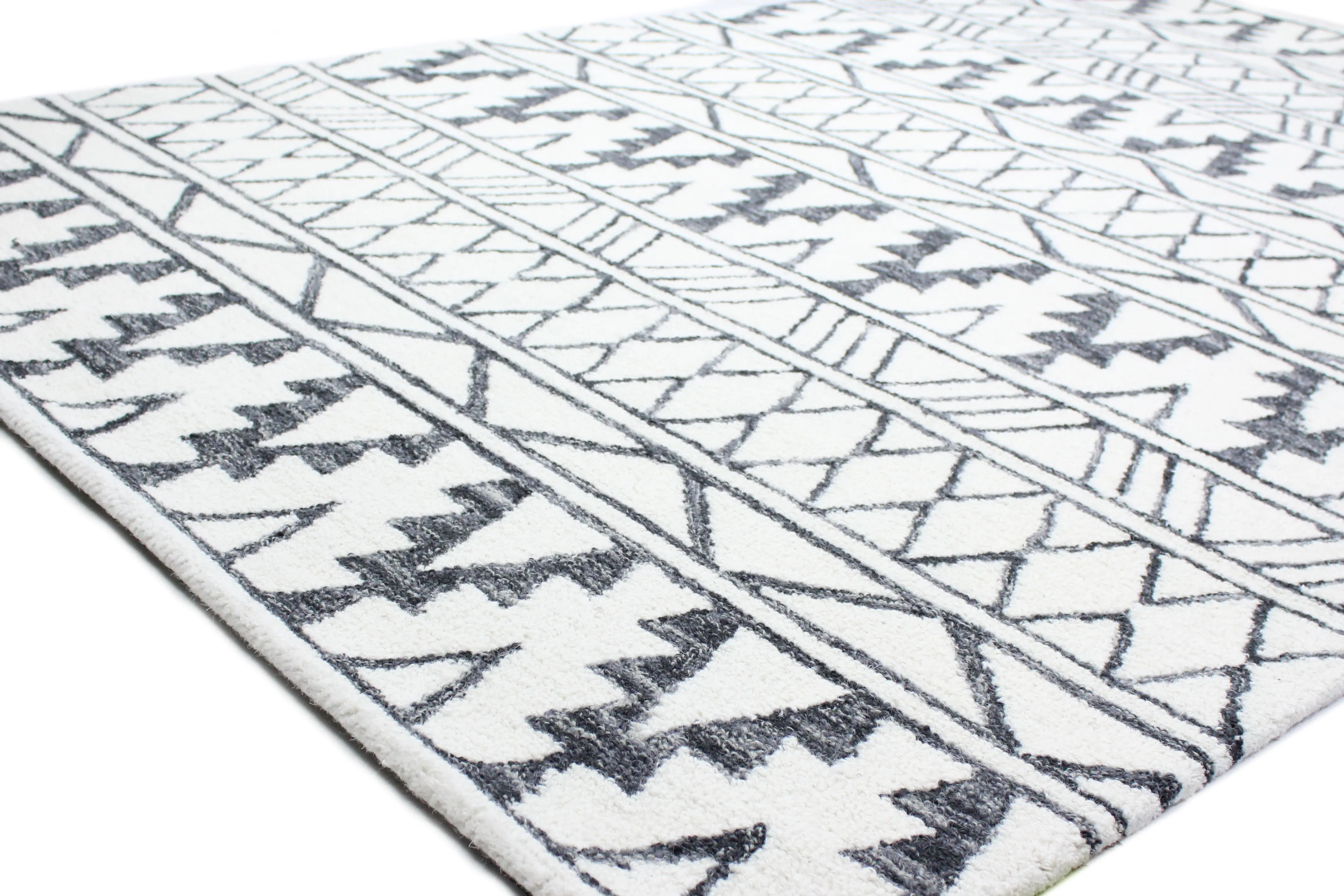 Valencia 8 x 10 Niels Ivory Charcoal Area Rug-1
