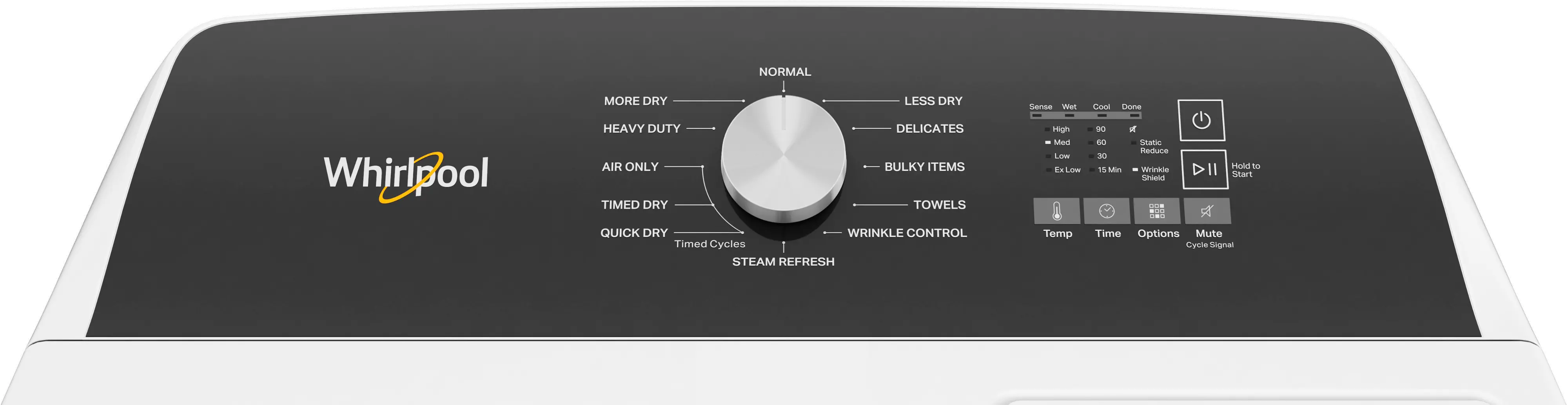WGD5050LW Whirlpool Gas Dryer W5050 - White, 7.0 cu. ft.-3