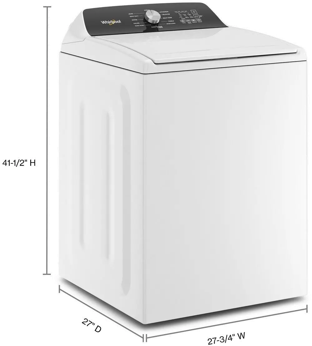 WTW5010LW Whirlpool Top Load Washer 4.7 cu. ft. - White W5010-10
