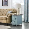 Bar Harbor Country Blue Chairside Cabinet