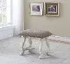 Set of Two Orchard Park Traditional White Accent Stools