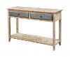 Bali Natural Brown Two Drawer Entryway Table