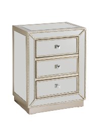 Elsinore Contemporary Champagne 3-Drawer Chest