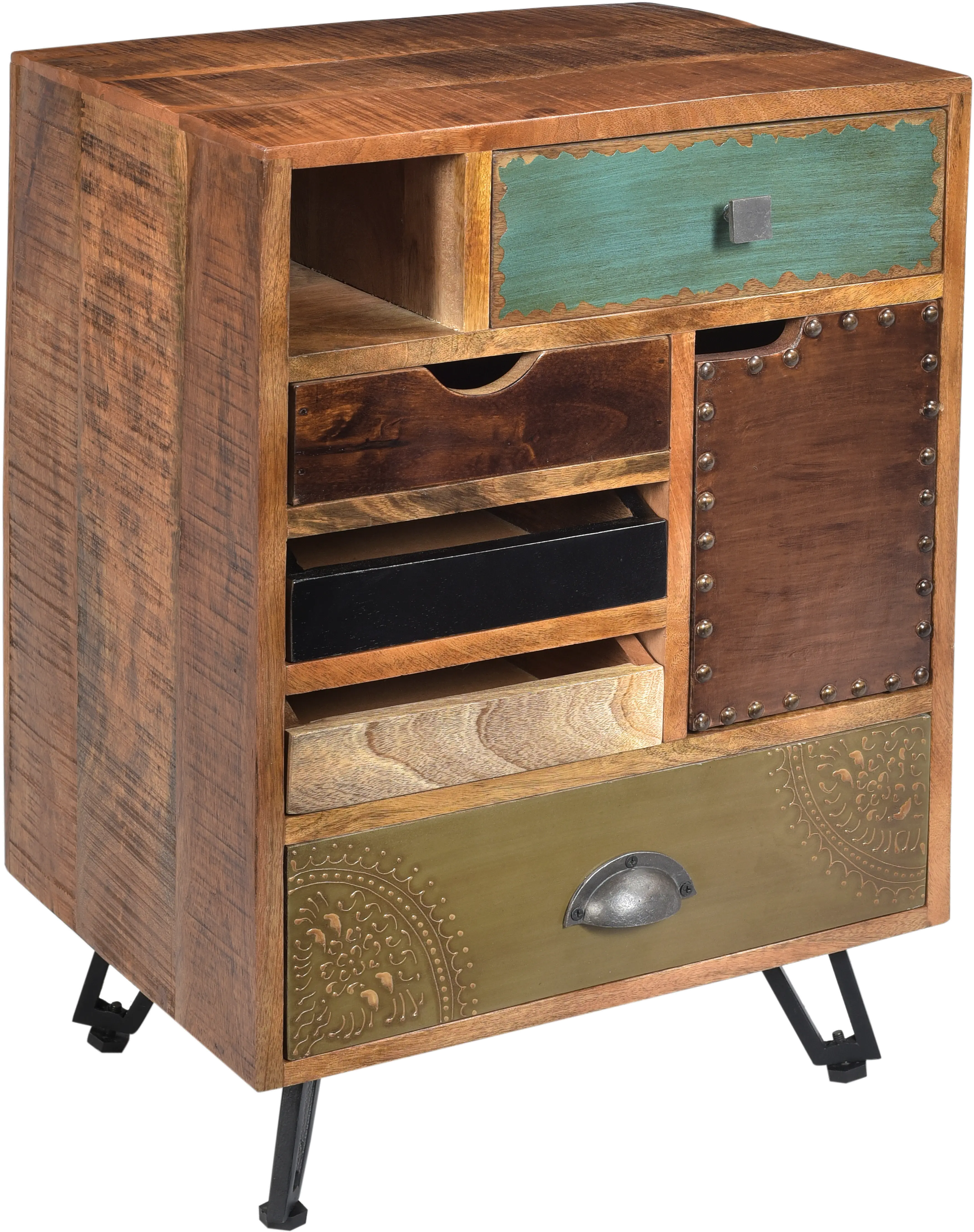 Brisbane Rustic 5-Drawer End Table-3