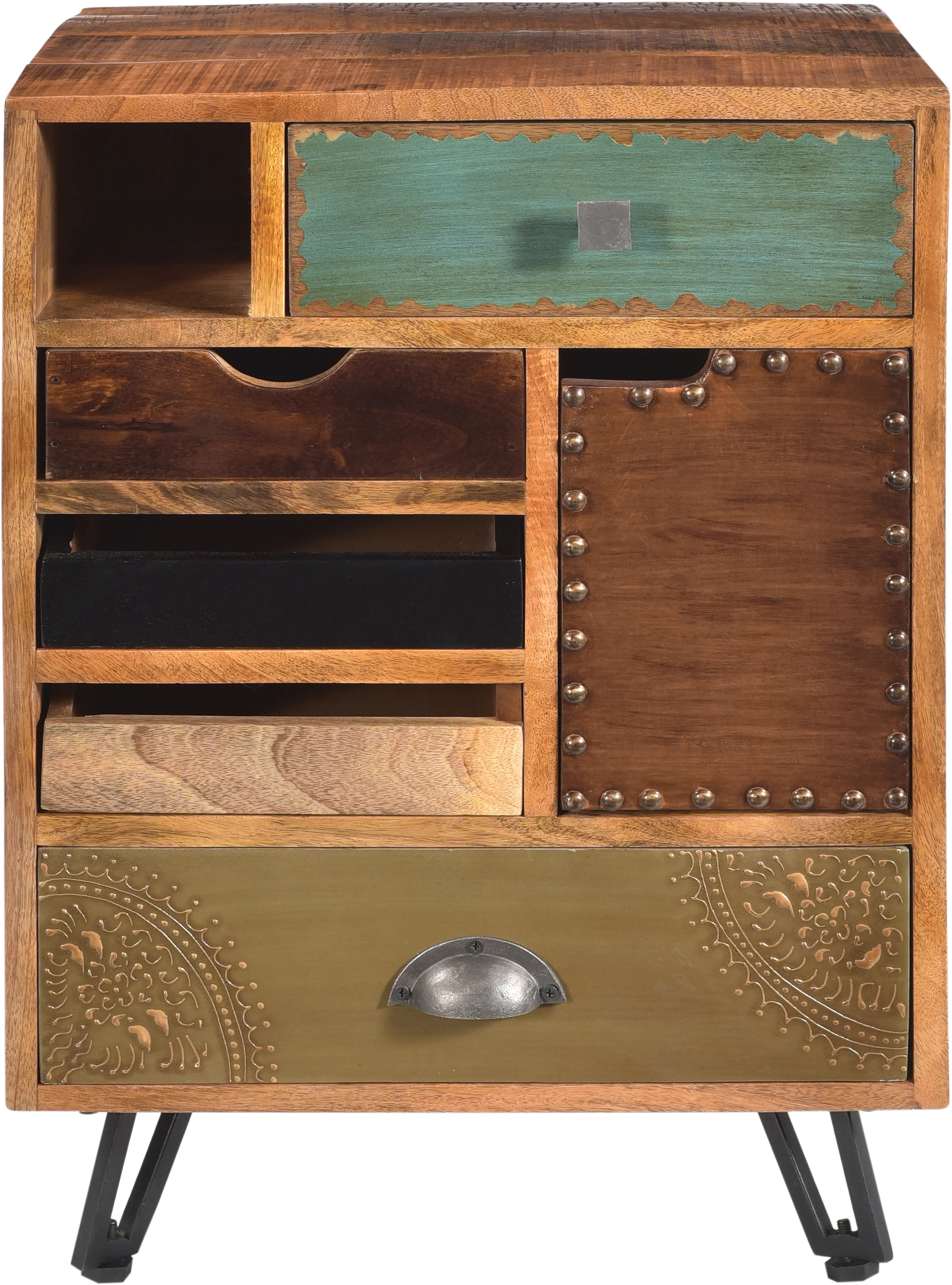 Brisbane Rustic 5-Drawer End Table-4