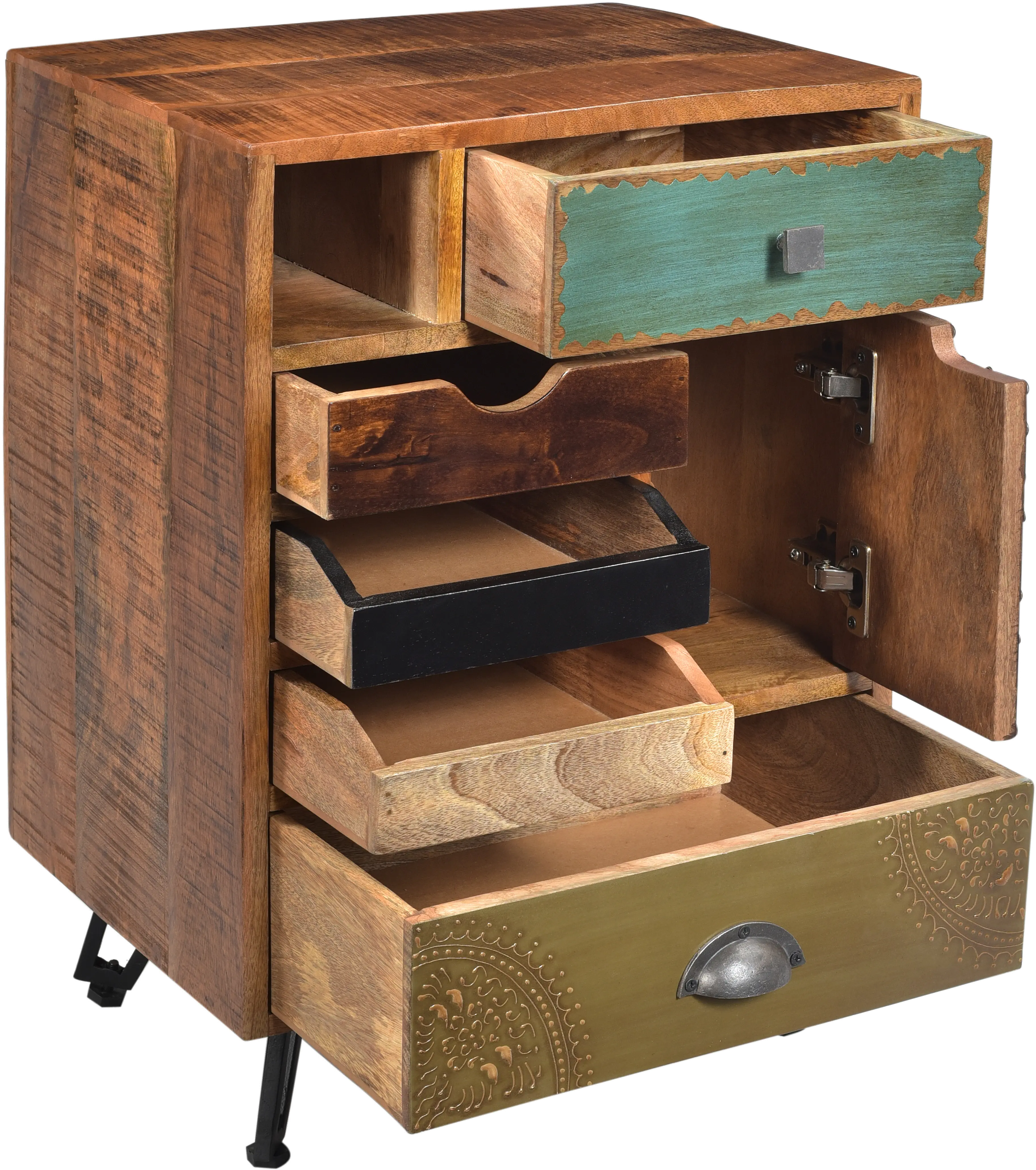 Brisbane Rustic 5-Drawer End Table-5