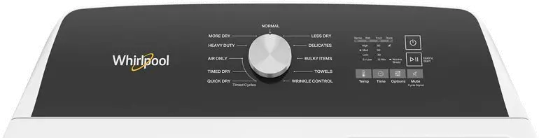 WED5010LW Whirlpool Electric Dryer W5010 - White 7.0 cu ft-2