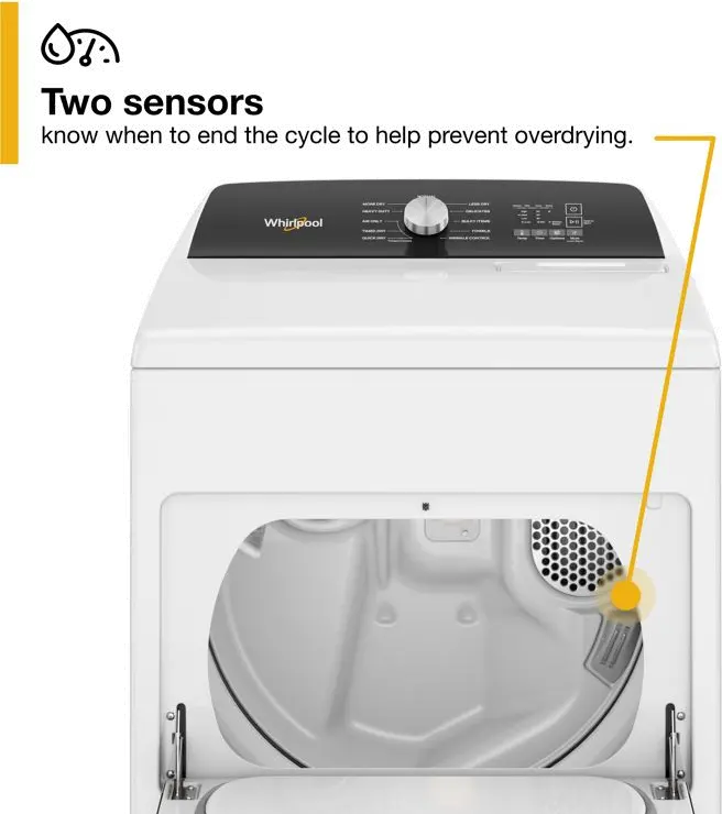 WED5010LW Whirlpool Electric Dryer W5010 - White 7.0 cu ft-6
