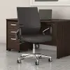 CH2701DBL-03 Laguna Brown Leather Mid Back Task Chair - Bush Furniture
