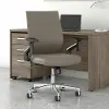 CH2701WGL-03 Laguna Taupe Leather Mid Back Task Chair