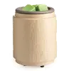 Clearance Creamy White Natural Linen Flip Dish Wax Fragrance Warmer