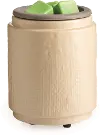 Clearance Creamy White Natural Linen Flip Dish Wax Fragrance Warmer