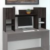 Kensington Charcoal Gray 60 Inch Office Hutch