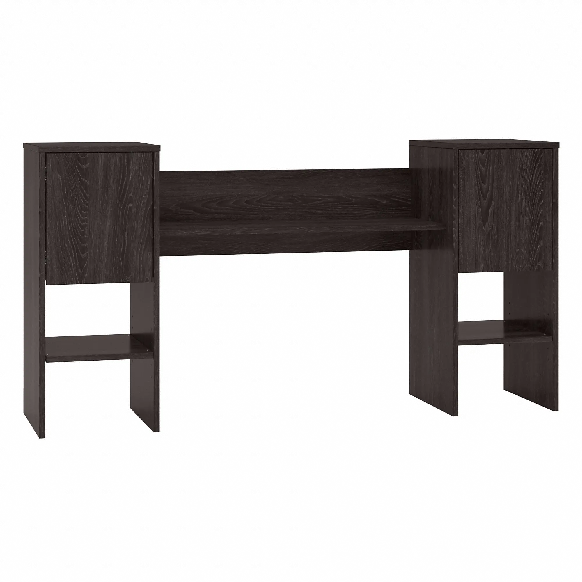 KNH260CR Kensington Charcoal Gray 60 Inch Office Hutch-2
