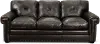 Derrick Dark Brown Leather Sofa