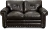 Derrick Dark Brown Leather Loveseat