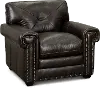 Derrick Dark Brown Leather Chair