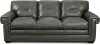 Derrick Gray Leather Sofa