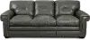 Derrick Gray Leather Sofa