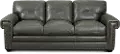 Derrick Gray Leather Sofa
