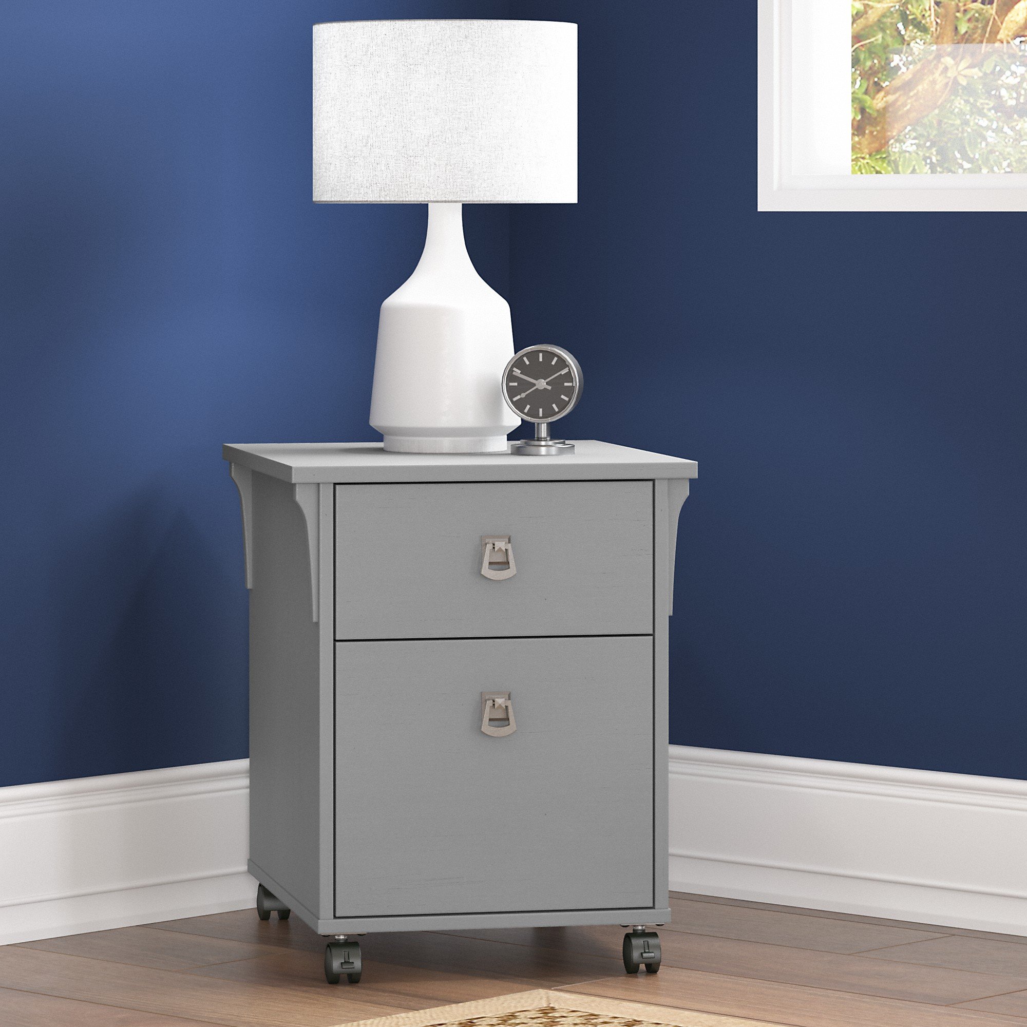 Salinas Cape Cod Gray Mobile Office Pedestal-1
