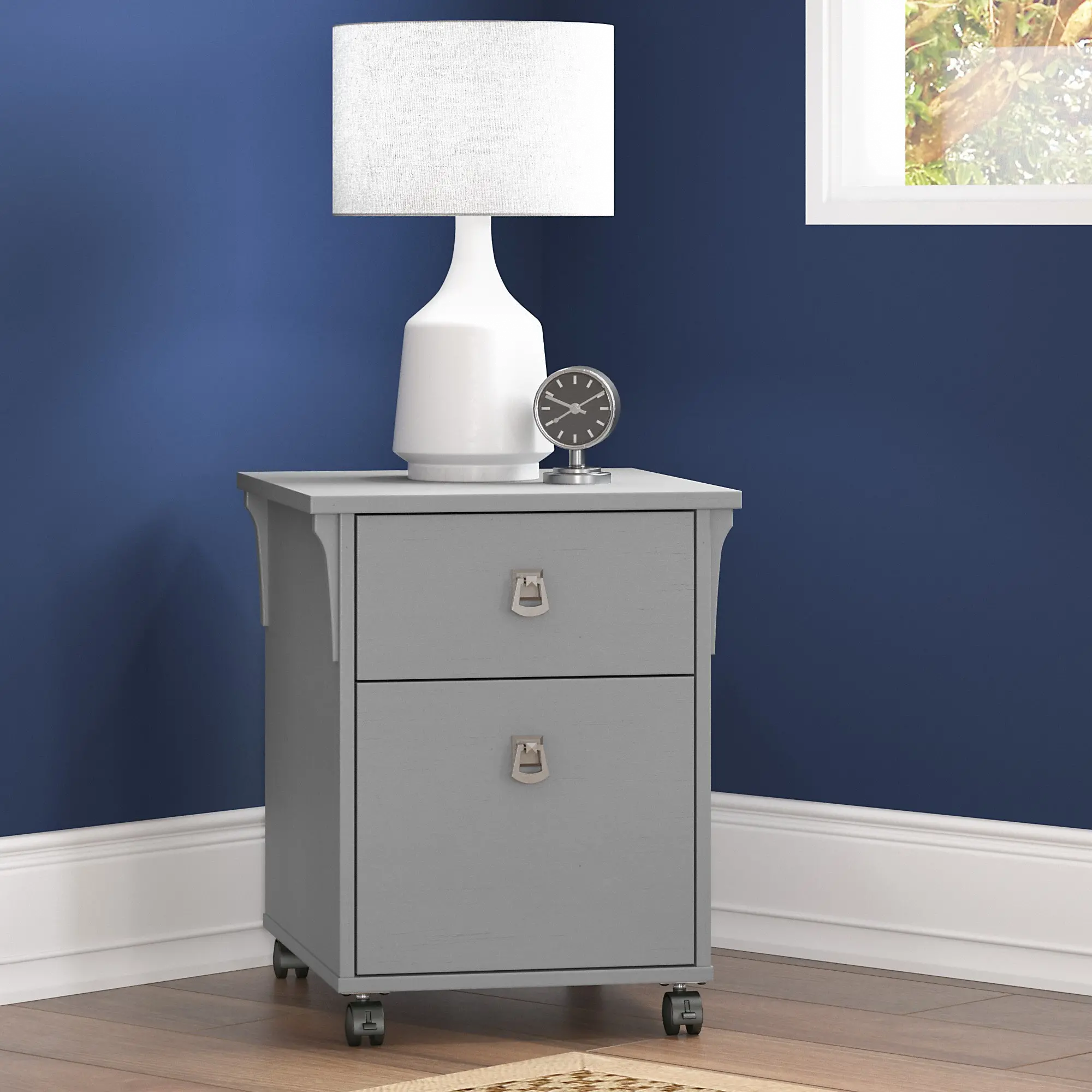 SAF118CG-03 Salinas Cape Cod Gray Mobile Office Pedestal-1