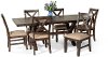 KIT Braeden Walnut Brown 7 Piece Dining Room Set
