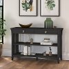 Salinas Vintage Black Console Table
