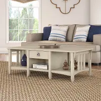 SAT248AW-03 Salinas Antique White Coffee Table
