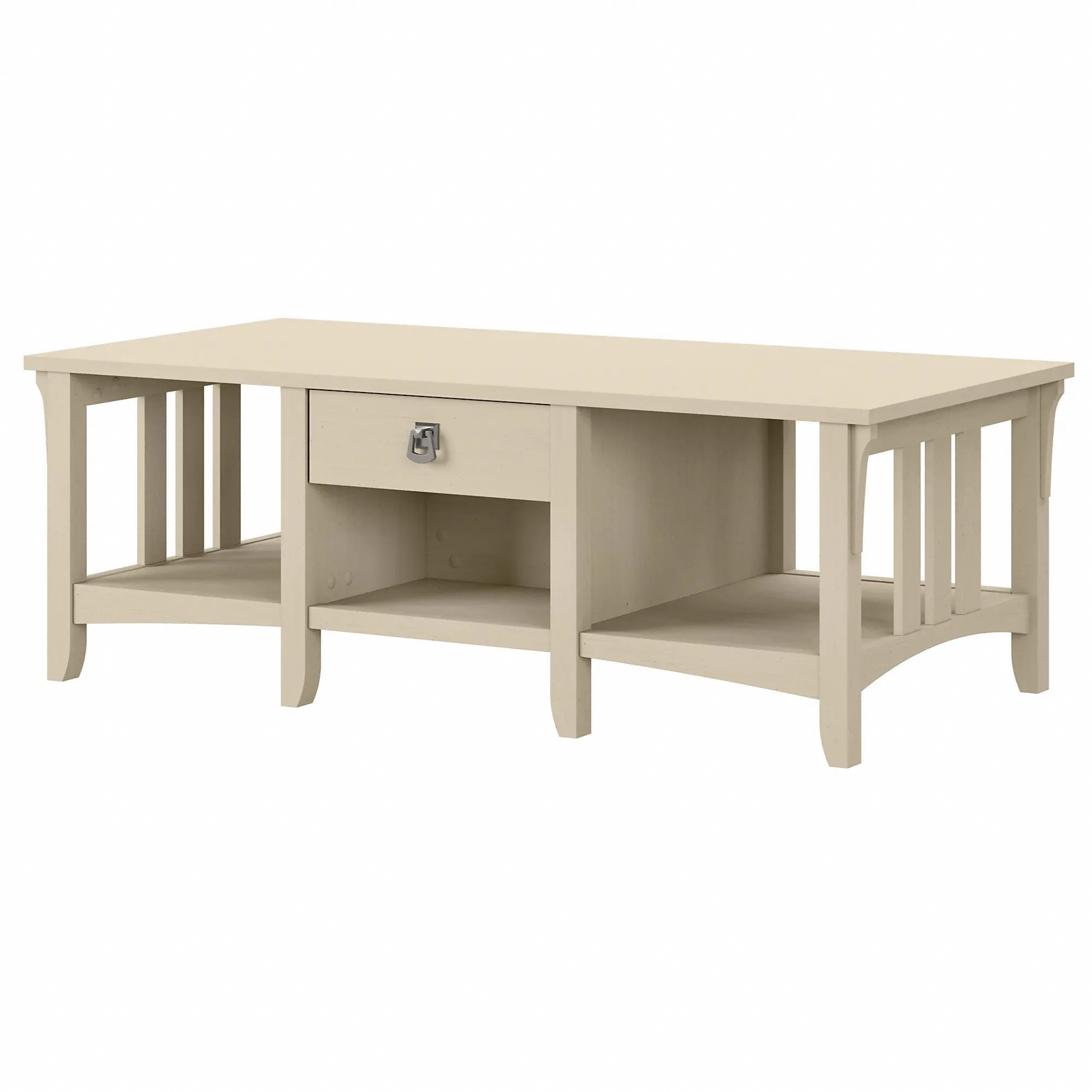 SAT248AW-03 Salinas Antique White Coffee Table-2