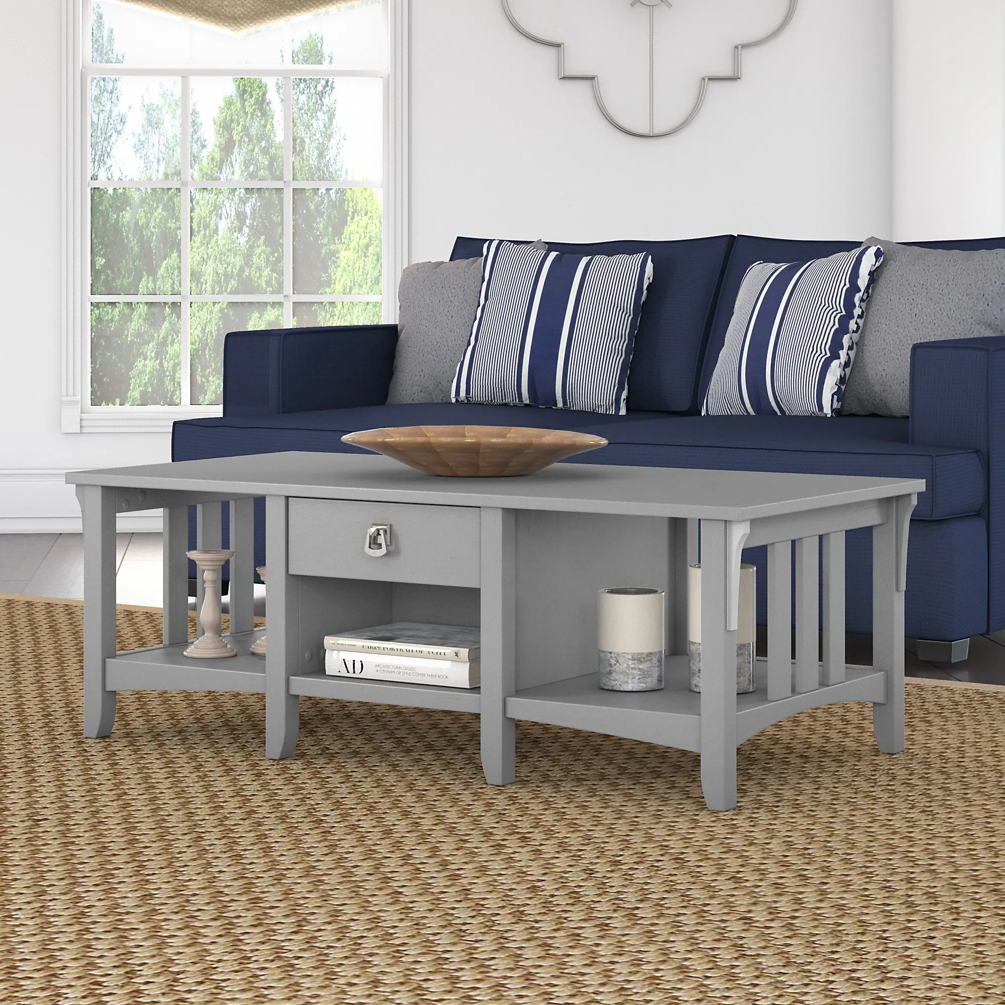 SAT248CG-03 Salinas Cape Cod Gray Coffee Table-1