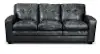Roland Blue Leather Sofa