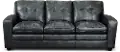 Roland Blue Leather Sofa