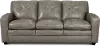 Roland Gray Leather Sofa
