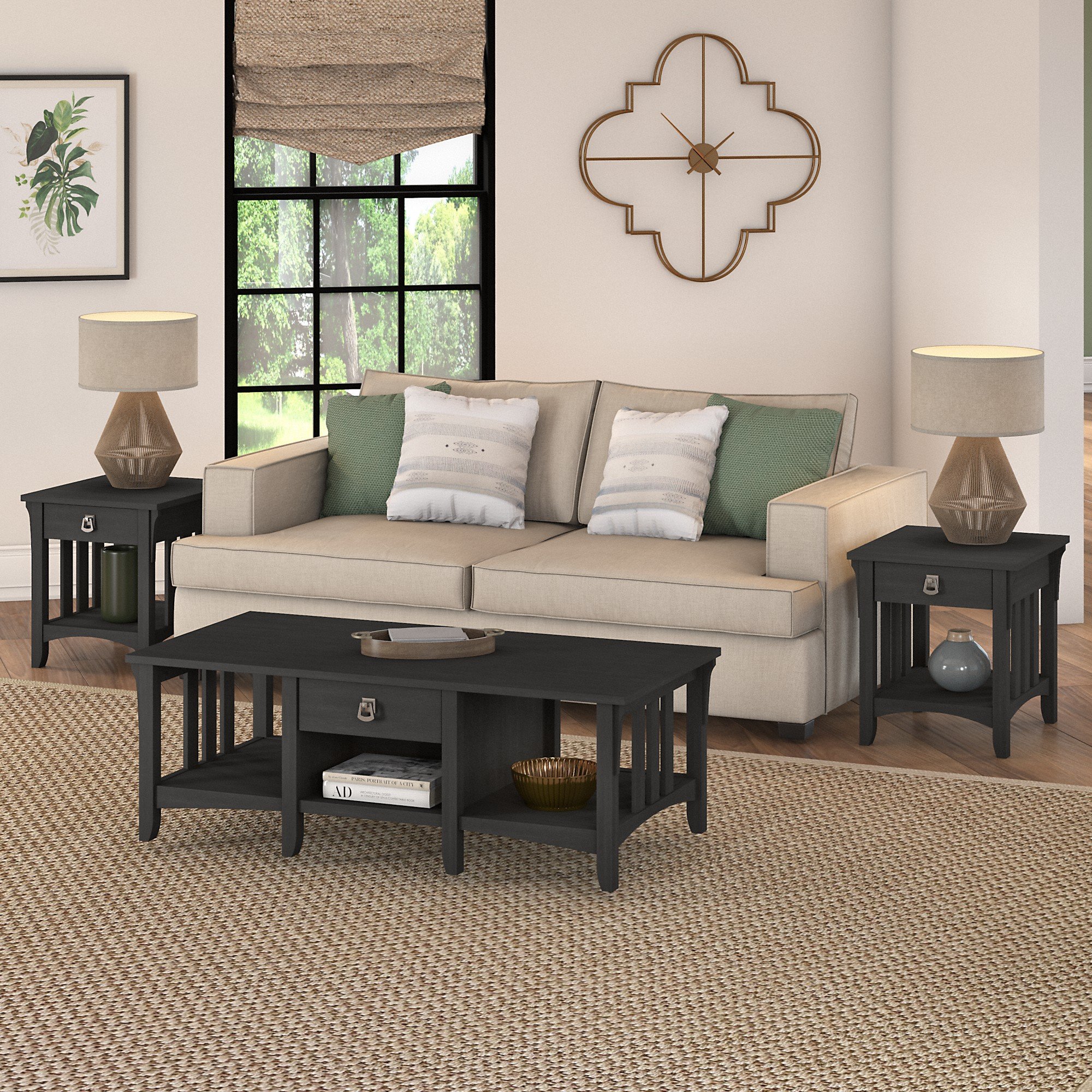 Salinas Vintage Black 3 Piece Table Set-1