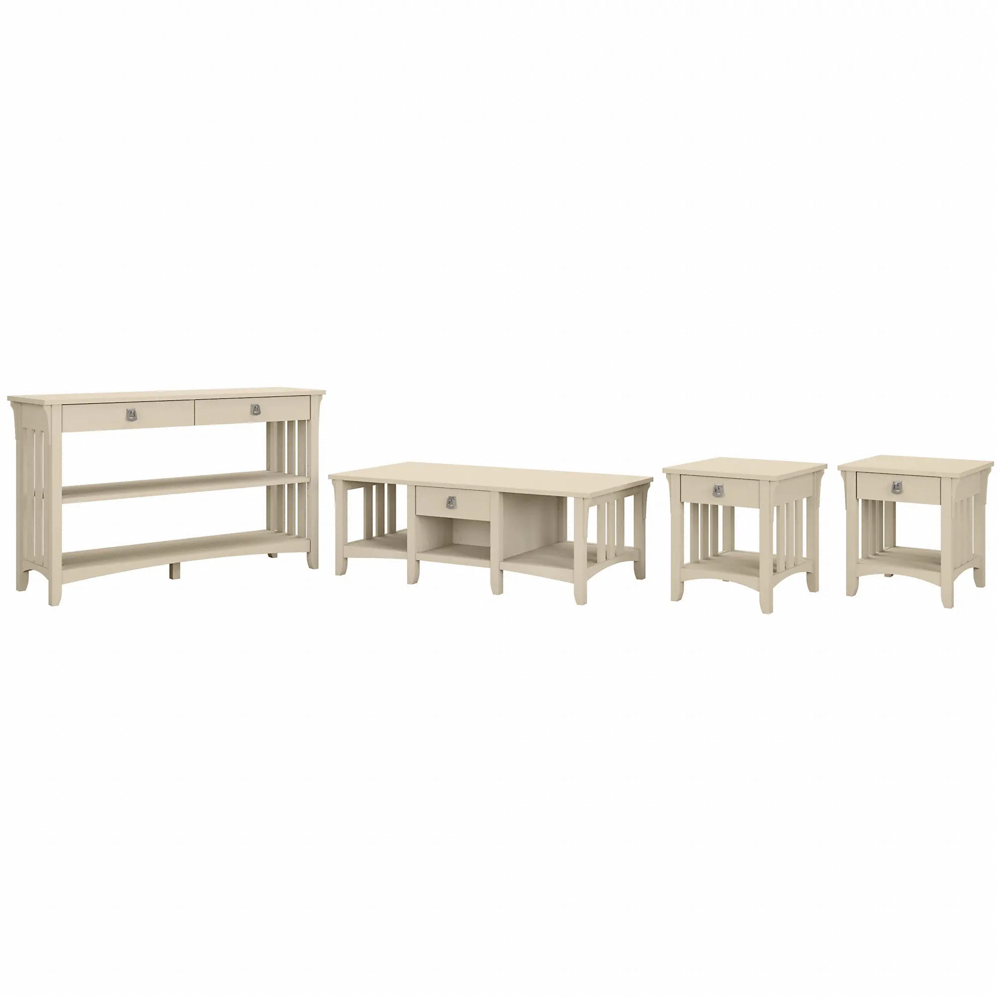 SAL039AW Salinas Antique White 4 Piece Occasional Table Set-2