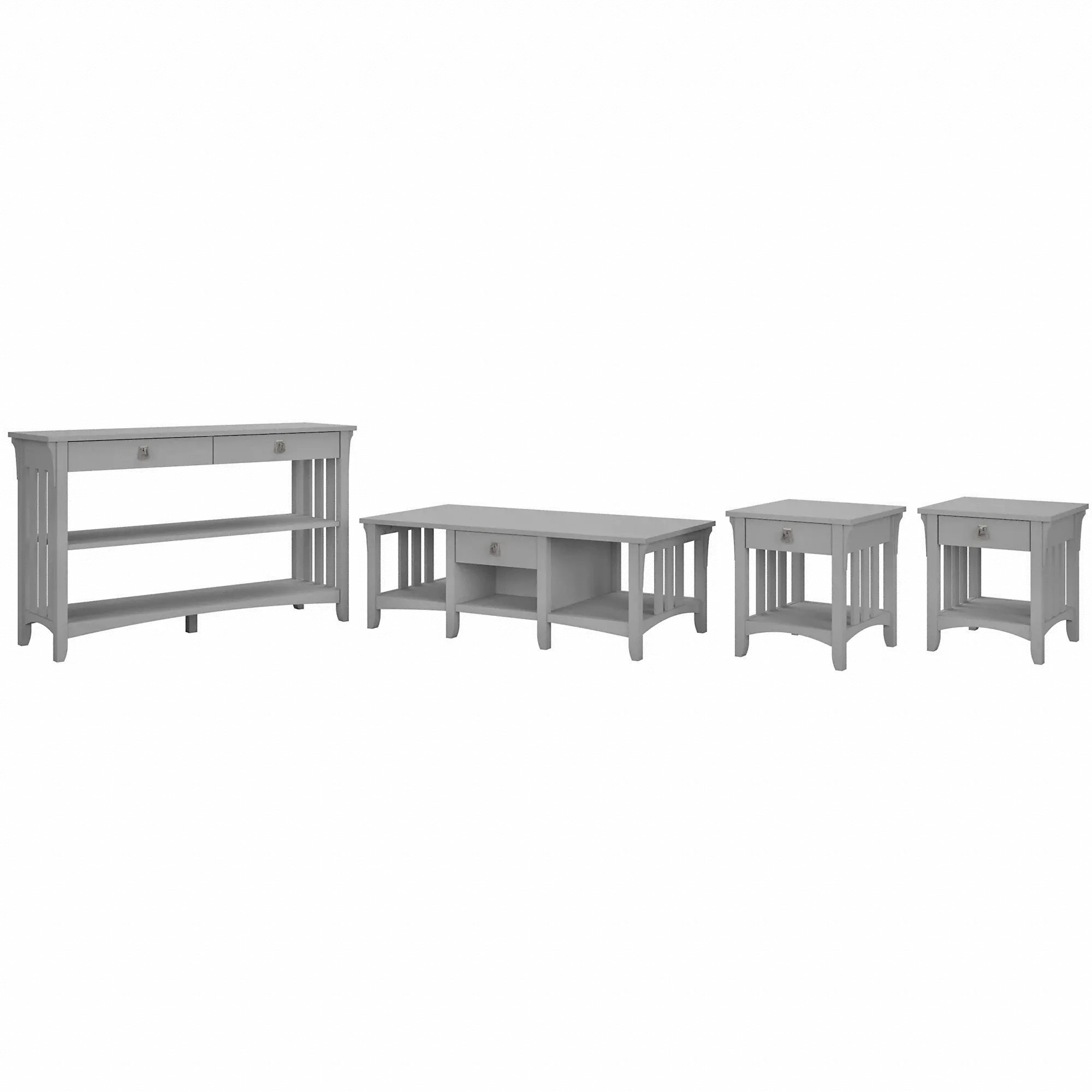 SAL039CG Salinas Cape Cod Gray 4 Piece Occasional Table Set-2