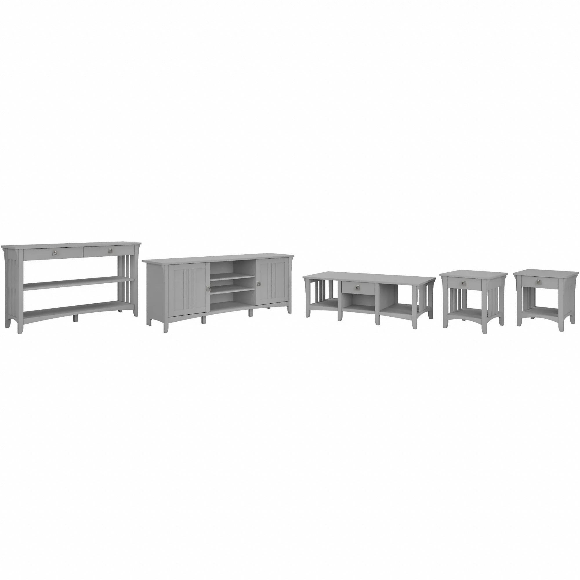 SAL041CG Salinas Cape Cod Gray 5 Piece Living Room Set-2