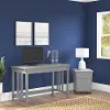 SAL046CG Salinas Cape Cod Gray Writing Desk and Pedestal